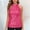 Hot Pink, variant on SNKSDGM Female Ribbed Tank Tops for Women Crop Spaghetti Strap Tank Top with Built in Bra 3X Women's Sequin Top One Size