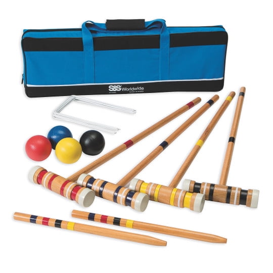 (Price/Set)S&S Worldwide Recreational 4-Player Croquet Set