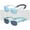 Transparent Beige+Blue, variant on COCOSAND Baby Sunglasses with Strap Square Frame UV400 for Infant Toddler Boys Girls Age 0-24 Months, 2-Pack