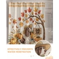 thumbnail image 6 of Fall Dog Pumpkin Shower Curtain Set ，Waterproof Fabric Shower Curtains Maple Leaf Floral Shower Curtains for Bathroom,Bathroom Decor 72"x96", 6 of 7