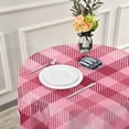 thumbnail image 6 of Dreamtimes Plaid Round Tablecloth 60", Waterproof Tablecloth Stain Resistant and Wrinkle Decorative Patio Table Cloths for Kitchen Dinning Room Party Home Garden Picnic, 6 of 7