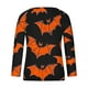 thumbnail image 4 of Ailaofu Ladies Long Sleeve Halloween and Christmas Decorative Basic V-Neck Casual Shirt Fashion Tops, 4 of 5