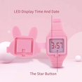 thumbnail image 3 of Reloj para niños, Reloj para niñas, Reloj Digital con Forma Linda, Banda de Silicona a la Moda, diseño de Concha, Reloj de Pulsera para niña, 3 of 5