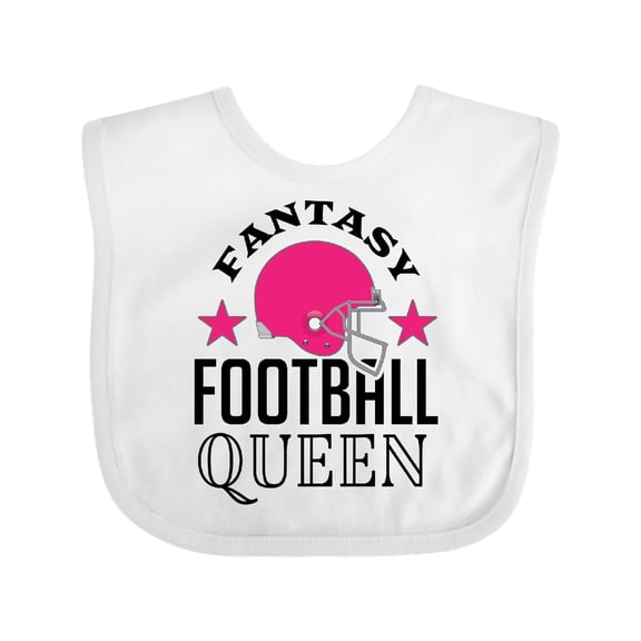 Inktastic Fantasy Football Queen Sports Gift Girls Baby Bib