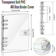 thumbnail image 5 of ziyahi 6 Rings A6 Notebook Binder Loose Leaf Folder Budgeting Expense Saving Clear, 5 of 5