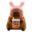 thumbnail image 2 of Animal de Peluche CUTICAT Capybara 53 cm Sombrero Rosa, 2 of 8