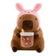 thumbnail image 2 of Peluche de carpincho, decoración de carpincho, animal de peluche coleccionable Sombrero rosa, 2 of 9