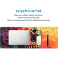 thumbnail image 6 of Gaming Mouse Pad Desk Pad,Extended Big Mouse Pad,31.5x11.8 Inch Long Computer Keyboard Mouse Mat Mousepad with 3mm Non-Slip Base and Stitched Edge for Gaming and Office\u2026 (Watercolor Skull), 6 of 6