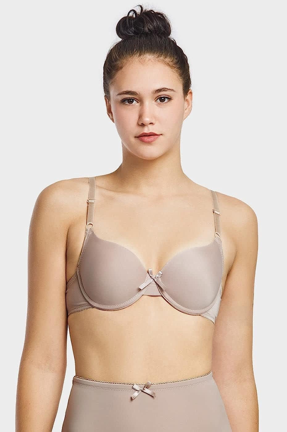 Mamia White Apparel Womens Basic Plain Bras Packs Of 6 - Various Styles, #068, 32B