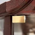 thumbnail image 6 of Leumius Glass Cabinet Lighted Corner Cabinet Corner Display Curio Cabinet, Glass Display with Light(Included)Bar Cabinet,Wine Cabinet with Adjustable Glass Shelves for Home Decor Cherry, 6 of 9