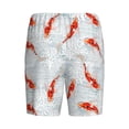 thumbnail image 7 of Daiia Koi Fish Corals,Spring Summer Mens Woven Stretch Pajama Short,Short Pajama Pants-Medium, 7 of 7