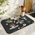 thumbnail image 3 of Level Up Brewing Fun with Coffee Machine Mat - Espresso Tray for Coffee Bar, Under Coffee Pot Mat, Efficient 19.5x12in Coffee Drying Mat; Kitchen Counter Drying Pad, 3 of 7