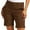 Brown, variant on TQWQT Bermuda Shorts for Women Dressy Casual Chino Shorts 6'' High Waisted Dress Shorts Trendy Summer Trouser Shorts with Pockets Black XXL