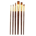 thumbnail image 5 of FUEENIRVA 6pcs Detail Paint Brushes Set Assorted Color for Watercolor Painting Artists Back to School, 5 of 8
