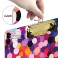 thumbnail image 6 of FORMRS Acrylic Clipboard with Low Profile Clip Standard A4 Letter Size, 12.5" x 9", Black Colorful Circles, 6 of 8
