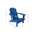 thumbnail image 6 of Braxton Folding Plastic Adirondack Chair, Navy Blue, 6 of 17