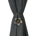 thumbnail image 2 of Vintage Silver Magnetic Curtain Tiebacks (Resin) for Window Drapery - Set of 2, 2 of 7