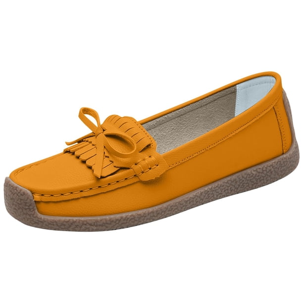 Amzcrzy Zapatos de mujer,Zapatos de mujer,Zapatillas de mujer, Zapatos planos versátiles para mujer, suela suave, talla grande, zapatos casuales de color, zapatos de cuero Sandalias Mujer Zapatillas