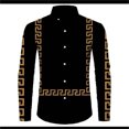 thumbnail image 1 of Camisa retro de manga larga de tela de moda callejera para exteriores con solapa tribal retro, cómoda y suave, camisa para hombre 2024, 1 of 6