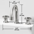 thumbnail image 6 of VIGO Wythe Widespread Bathroom Faucet in Brushed Nickel, 6 of 13