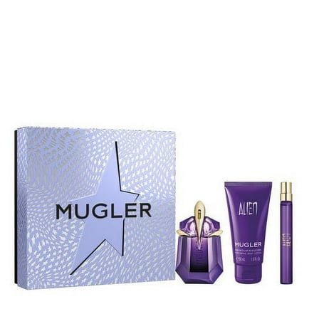 Thierry Mugler Alien , 3 Pc Gift Set 1oz EDP Spray , 10ml EDP Spray, 1.7oz Body Lotion