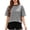 Black, variant on ShomPort Womens Summer Tops Casual Striped Tie Back Short Sleeve Crew Neck Blouse Dressy Loose T Shirts
