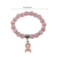thumbnail image 3 of Bracelets Inspirational for Women - Natural Stone Beaded Jewelry Supporting Cancer Awareness and Friendship, 3 of 8