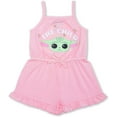 thumbnail image 2 of Baby Yoda Girls 2 Pack Sleeveless Romper, Toddler, 2 of 5