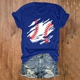 thumbnail image 2 of TODOZO Hot Sale!! Baseball Shirts Women Baseball Mom Tshirt Baseball Graphic Tee Game Day Gifts Funny Short Sleeve Tops Blue Xxl, 2 of 3