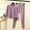 Purple, variant on Goodtrade8 Soft Womens Lounge Sets 2 Piece Casual Crew Neck Long Sleeve Solid Color Straight Leg Pants Womens Pjs