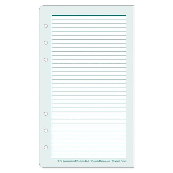 FranklinCovey Original Lined Pages (Pocket Size)