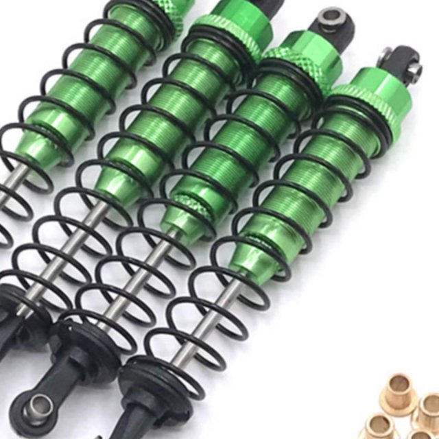 mmirethe 1/10 Aluminum Alloy Smooth Front Rear Shock Absorber For MN MN- RC Car Part RC Car Accessories Replacement Parts Green