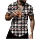 thumbnail image 3 of Ceisia Men Casual Fashion Turndown Collar Stripe Printing Gift Short Sleeve Button Shirt, 3 of 6
