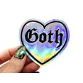 thumbnail image 4 of Goth Holographic Vinyl Iron On Embroidered Patch, 4 of 4