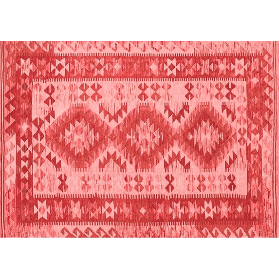 Ahgly Company Indoor Rectangle Southwestern Red Country Area Rugs, 6' x 9'