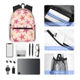 thumbnail image 6 of Daiia Starfish School Backpack for Men Women, Unisex Large Waterproof Bookbag Schoolbag Casual Daypack for High School/College/Teens/Travel/Work Black, 6 of 8