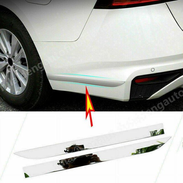 for Nissan Teana for Altima 2019 - 2022 Chrome Rear Bumper Corner Molding Cover -
