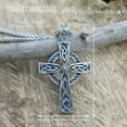 thumbnail image 5 of Celtic Cross Necklace Large Irish Pendant Stainless Steel Amulet Knot, 5 of 5