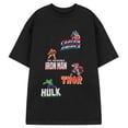 thumbnail image 1 of Marvel Mens Multi Character Short-Sleeved T-Shirt, 1 of 6