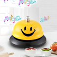 thumbnail image 5 of Appeler la Cloche de Service, la Cloche de Jeu de Cloche de Bureau, les Cloches d'Aires de Réception pour l'Utilisation Classique de Restaurant de Concierge Portier de Restaurant (visage heureux)(2pcs, Hurlo, 5 of 5