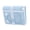 Blue, variant on Cuteness Pattern Diary Book with Sturdy Metal Clip PU Leather Waterproof Notebook Travel Journal for Organization