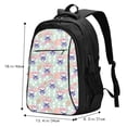 thumbnail image 4 of Yiaed Bulldog Print Laptop Backpack,Business Travel Durable Laptops Backpack with USB Charging Port,Water Resistant College Computer Bag, 4 of 5