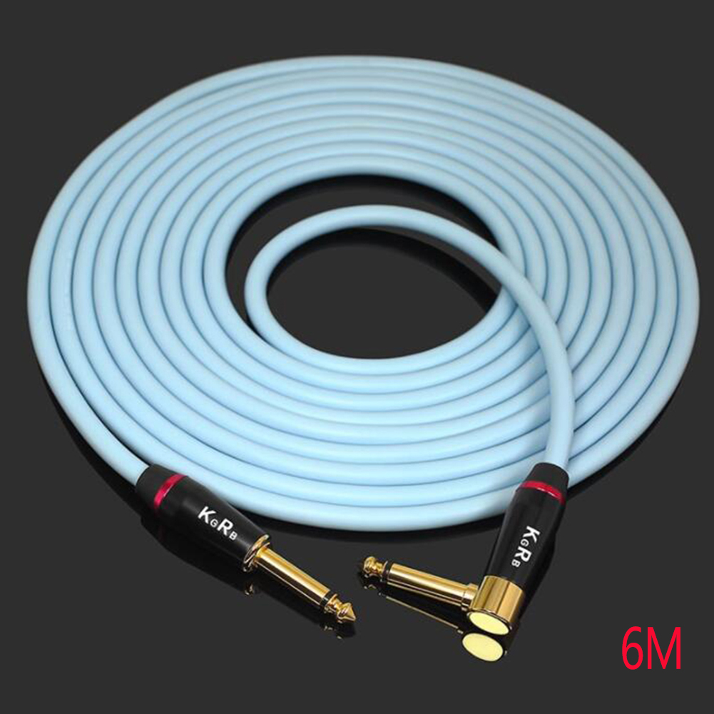 Electric Guitar Cable 20AWG Instrument Connecting Line Bass Keyboard