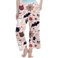 thumbnail image 2 of FASHOFT Girls Halloween Pajamas Pants Ghost Printed Lounge Pants Long Casual Sleepwear Comfortable Loose Fit Trousers 3-14 Years Kids Halloween Pajamas Pink 7-8 Years, 2 of 4