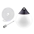 thumbnail image 2 of LOVIVER Boat Ball Dock Round with Inflatable Pin and Rope Protection Mooring Buoy Anchor White w White Rope, 2 of 8