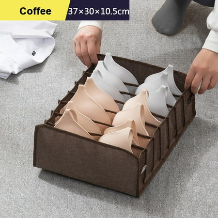 

Underwear Organizer Multipurpose Large Capacity Compartment Storage Box For Home Bedroom Coffee Large 7 Grid Bra Grid