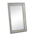 thumbnail image 5 of DecMode 32" x 48" White Carved Floral Wall Mirror, 5 of 8