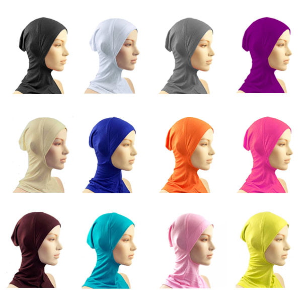 Details about   Islamic Amira Women Hijab Scarf Hat Hooded Full Neck Cover Muslim Headwrap Shawl 