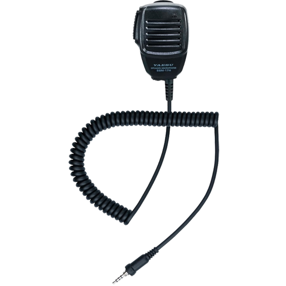 Standard Horizon VHF Radio Microphone SSM17H For Use With Any Standard Horizon Handheld VHF Radios; Left Side Push To Talk; Black; Water Resistant; Speaker Mic Jack Connection