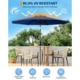 thumbnail image 2 of Arigeas 7.5ft Patio Umbrella, Outdoor Market Table Parasol with Push Button Tilt, 6-rib Frame and Crank, 2 of 6